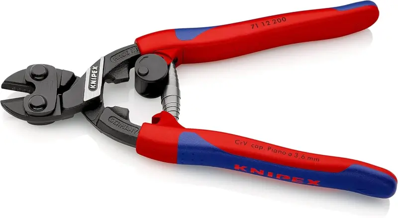Kompaktní štípací kleště Knipex 71 12 200 SB - CoBolt®, vícesložkové návleky (K 71 12 200 SB)