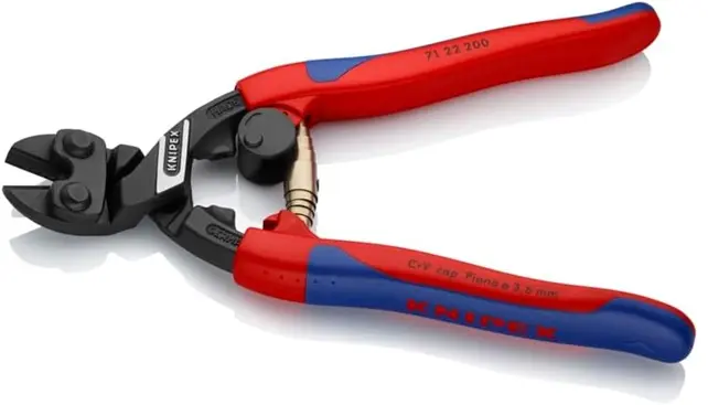 Kompaktní štípací kleště Knipex 71 22 200 SB - CoBolt®, vícesložkové návleky (K 71 22 200 SB)