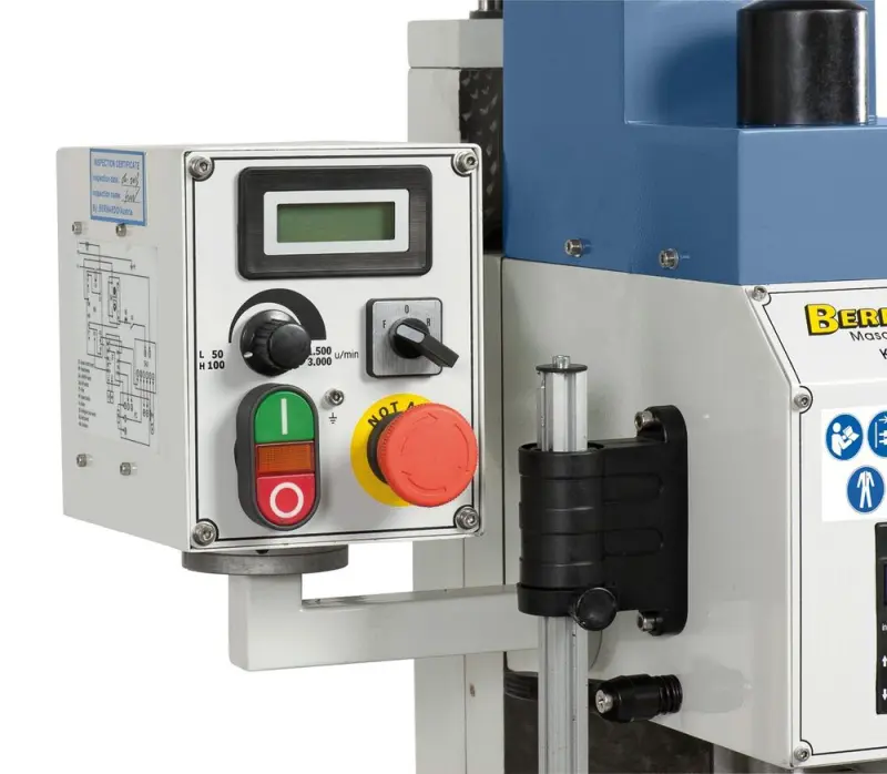 Vrtačko-frézka Bernardo KF 25 Pro s posuvem a digitálním odměřováním (BER021033B)