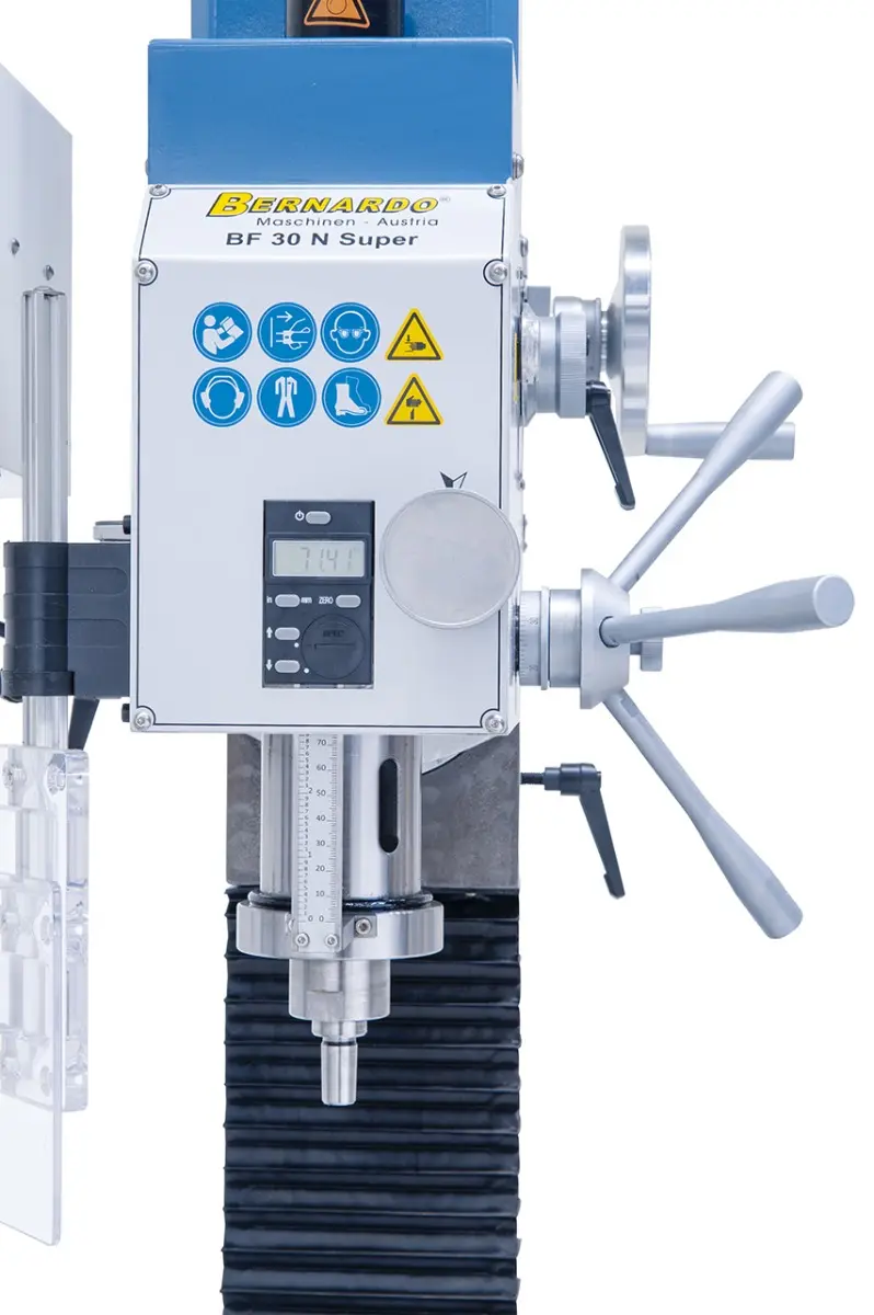 Vrtačko-frézka Bernardo BF 30 Super se strojním posuvem AL 350 D (BER021043B)