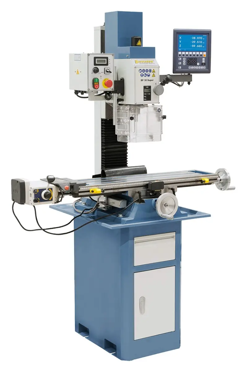 Vrtačko-frézka Bernardo BF 30 Super s posuvem stolu a digitál. odměřováním (BER021044C)