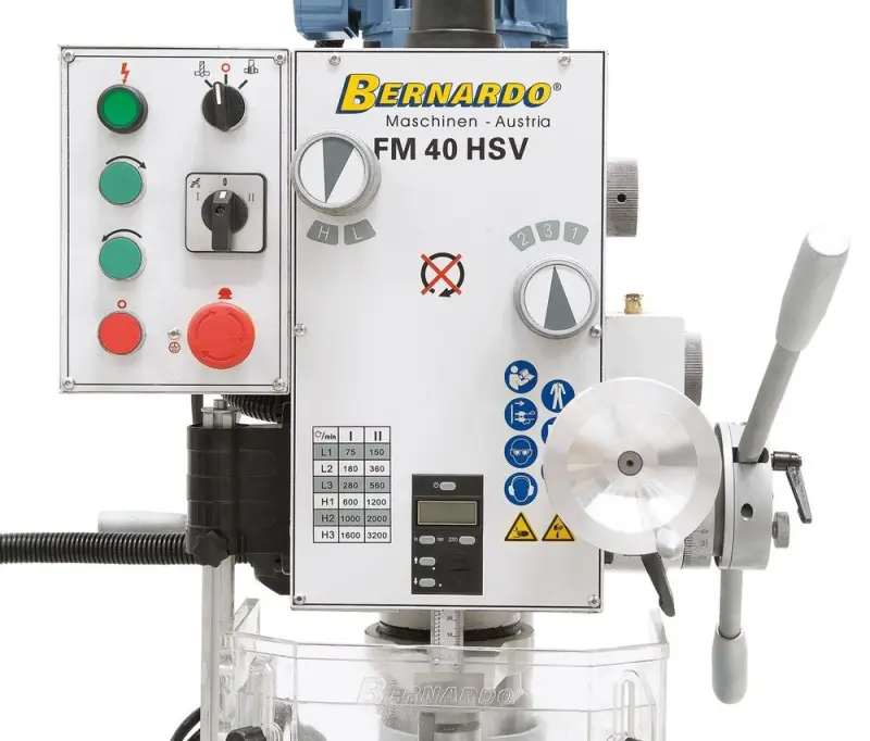 Vrtačko-frézka Bernardo FM 40 HSV s posuvem pinoly (BER021054)