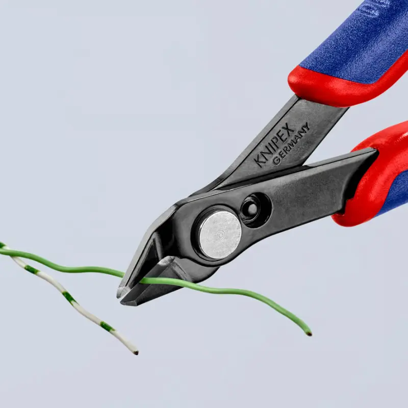 Boční štípací kleště Knipex 78 81 125 SB - Electronic Super-Knips, tvrdé dráty (K 78 81 125 SB)