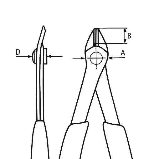 Boční štípací kleště Knipex 78 81 125 SB - Electronic Super-Knips, tvrdé dráty (K 78 81 125 SB)