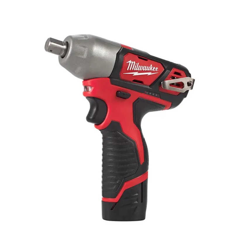 Aku 1/2" rázový utahovák Milwaukee M12 BIW12-202C, 138 Nm, 2x aku M12 B2 + M12 C12 C, 4933447133 (MI4933447133)