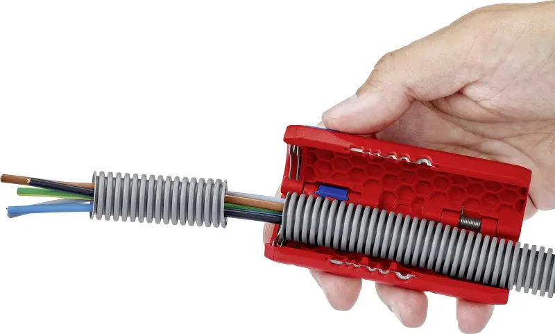 Nástroj Knipex 90 22 02 SB na řezání ochranných hadic -TwistCut (K 90 22 02 SB)