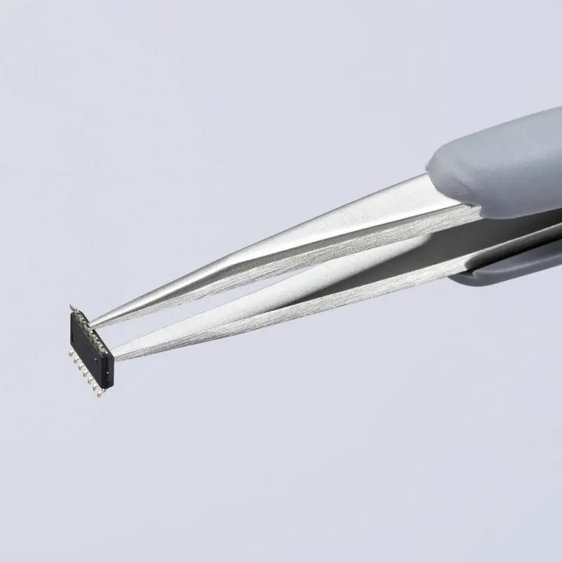 Přesná pinzeta 123 mm s pogumovanou rukojetí Knipex 92 21 10 ESD (K 92 21 10 ESD)