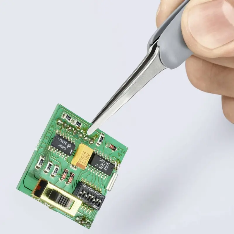 Gumová pinzeta ESD z nerezové oceli