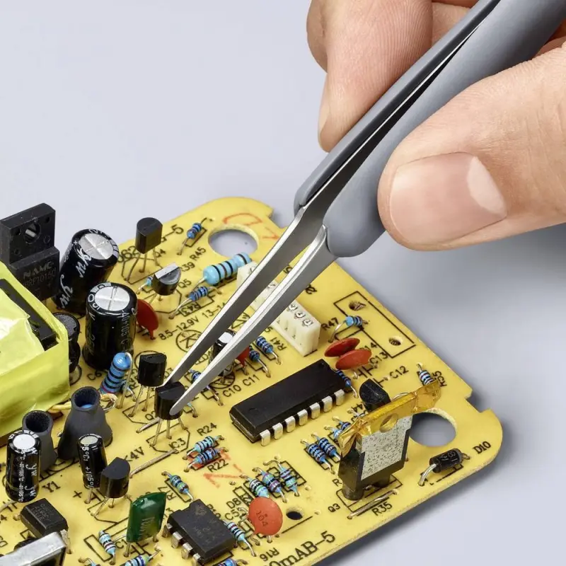 Gumová pinzeta ESD z nerezové oceli