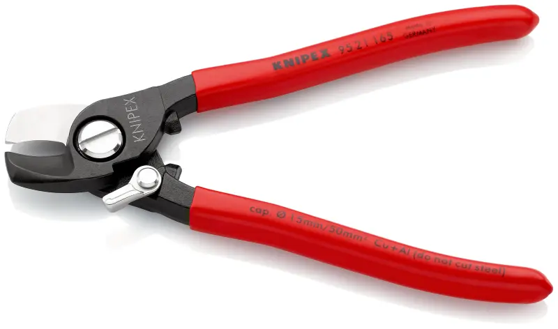 Nůžky na kabely 165 mm KNIPEX 95 21 165 s otevírací pružinou (K 95 21 165)