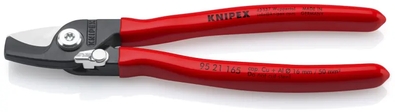 Nůžky na kabely 165 mm KNIPEX 95 21 165 s otevírací pružinou (K 95 21 165)