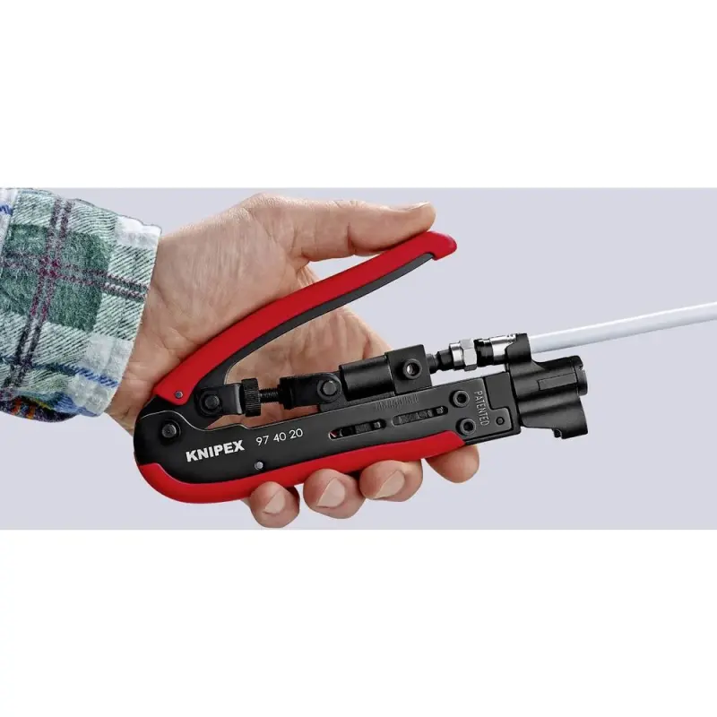 Nástroj Knipex 97 40 20 SB pro KOAX konektory (K 97 40 20 SB)