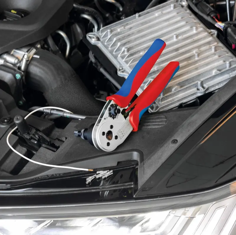 Lisovací kleště Knipex 97 52 67 DT - čtyřtrnové, pro DT kontakty (K 97 52 37 DT)