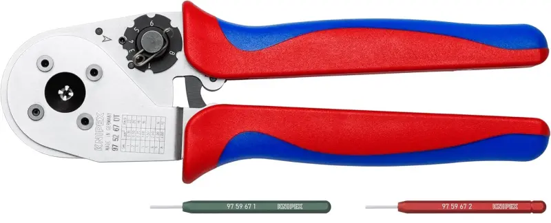 Lisovací kleště Knipex 97 52 67 DT - čtyřtrnové, pro DT kontakty (K 97 52 37 DT)