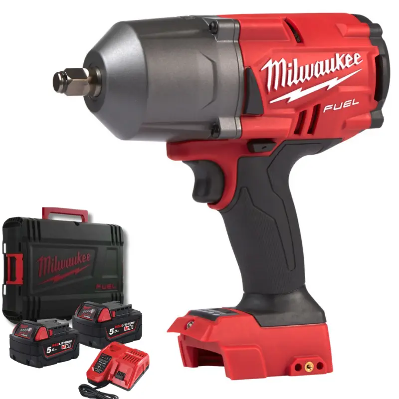 Aku 1/2" rázový utahovák Milwaukee M18 FHIWF12-502X, 1356 Nm, 2x aku M18 B5 + M12-18 FC, 4933459696 (MI4933459696)