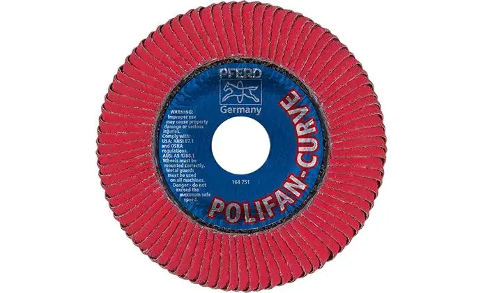 Lamelový brusný kotouč POLIFAN Pferd PFR 115-L CO 60 SGP CURVE STEELOX (PF4007220827451)