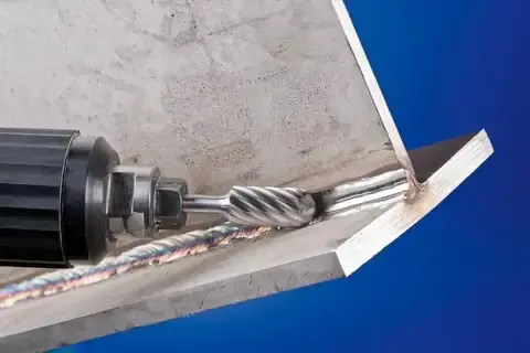 Stopková fréza z tvrdokovu Pferd WRC 1225/6 INOX - válcová, rádiusový konec (PF4007220900529)