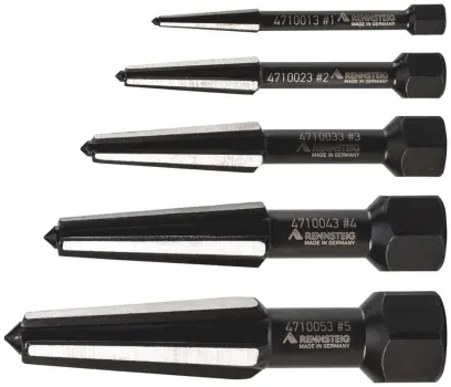 Vytahováky stavěcích šroubů Knipex 9R 471 900 3 (M5 ÷ M20) v plastovém pouzdře - 5 ks  (K 9R 471 900 3)