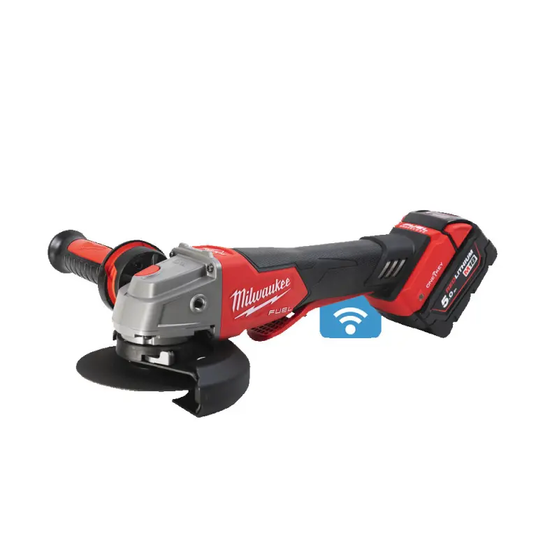Aku úhlová bruska 125 mm Milwaukee M18 ONEFSAG125XPDB-502X s kolébkovým spínačem, 2x Aku (18 V, 5,0 Ah), 4933478435 (MI4933478435)
