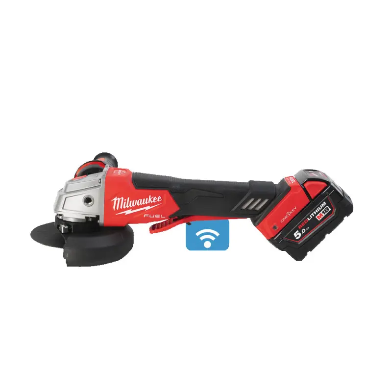 Aku úhlová bruska 125 mm Milwaukee M18 ONEFSAG125XPDB-502X s kolébkovým spínačem, 2x Aku (18 V, 5,0 Ah), 4933478435 (MI4933478435)