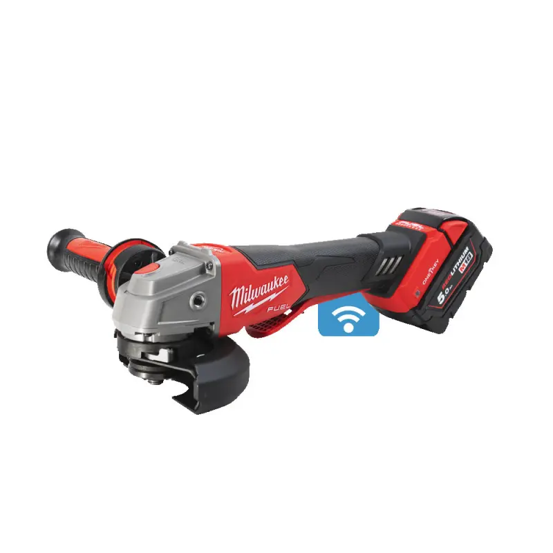 Aku úhlová bruska 125 mm Milwaukee M18 ONEFSAG125XPDB-502X s kolébkovým spínačem, 2x Aku (18 V, 5,0 Ah), 4933478435 (MI4933478435)