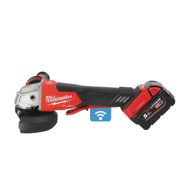 Aku úhlová bruska 125 mm Milwaukee M18 ONEFSAG125XPDB-502X s kolébkovým spínačem, 2x Aku (18 V, 5,0 Ah), 4933478435 (MI4933478435)