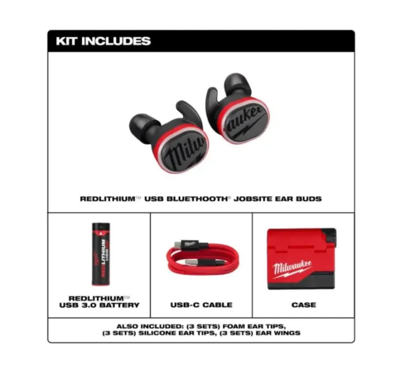 Sluchátka do uší s Bluetooth® Milwaukee L4 RLEPB-301 dobíjecí (MI4933478750)