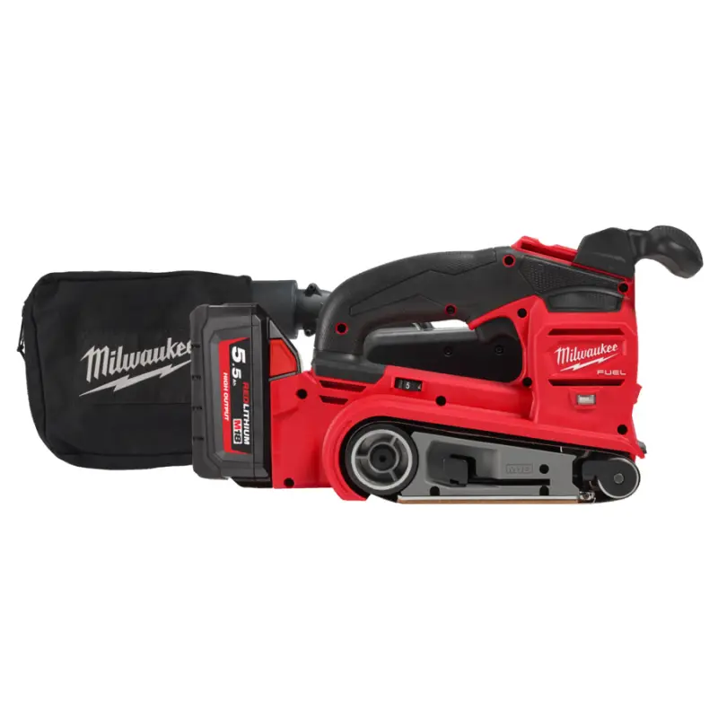 Aku pásová bruska Milwaukee M18 FBTS75-552X, 75 x 457 mm, 2x Aku (18V, 5,5 Ah), 4933479615 (MI4933479615)