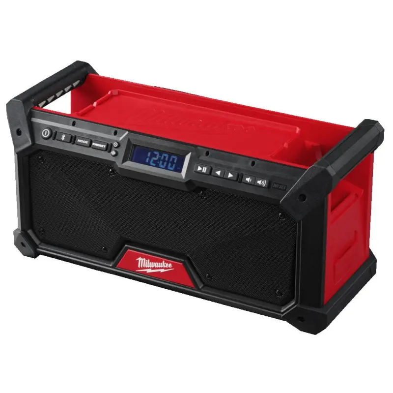 Aku stavební rádio Milwaukee M18 RADDAB+G2-0, DAB+/FM/AM tuner, Bluetooth, nabíječka USB-C, bez Aku, 4933492344 (MI4933492344)