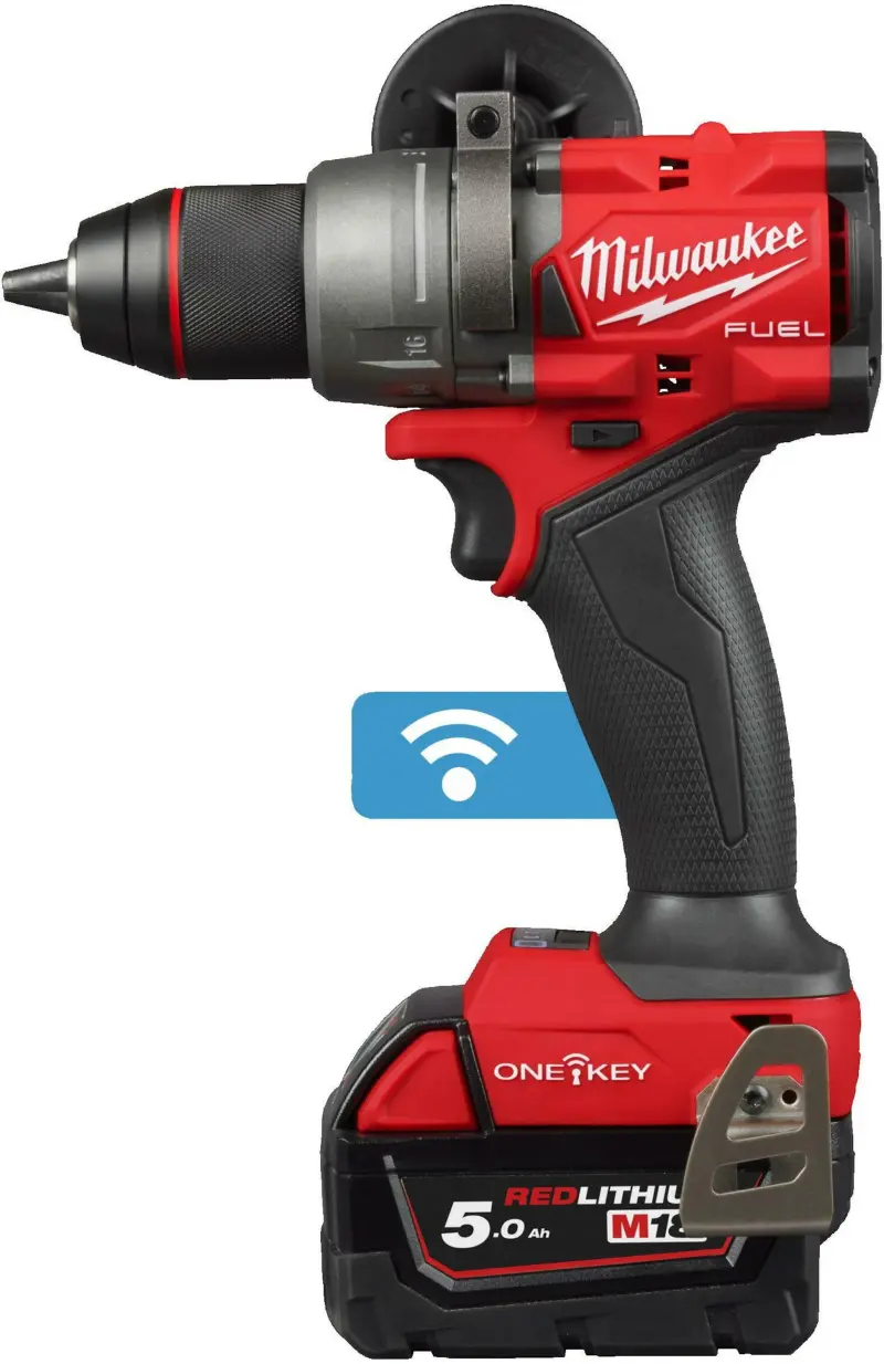 Aku vrtačka s příklepem Milwaukee M18 ONEPD3-502X, 2x aku M15 B5 + M12-18 FC + kufr, 4933492801