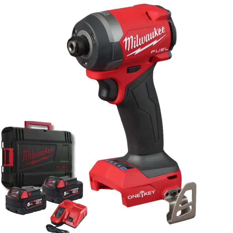 Aku 1/4" HEX rázový šroubovák/utahovák Milwaukee M18 ONEID3-502X, ONEKEY, 226 Nm, 2x aku M18 B5 + M12-18 FC, 4933492804 (MI4933492804)