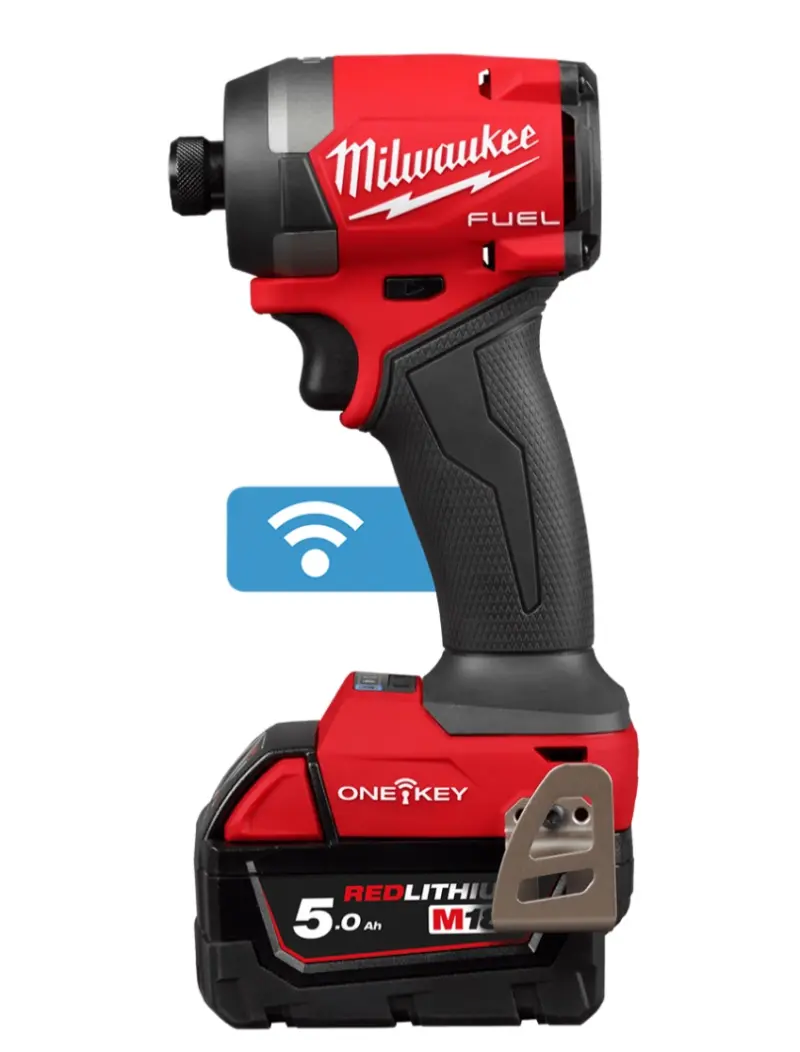 Aku 1/4" HEX rázový šroubovák/utahovák Milwaukee M18 ONEID3-502X, ONEKEY, 226 Nm, 2x aku M18 B5 + M12-18 FC, 4933492804 (MI4933492804)