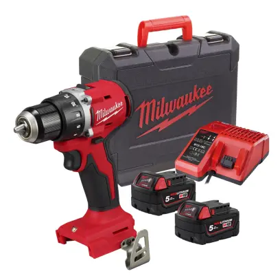 Aku kompaktní bezuhlíkový vrtací šroubovák Milwaukee M18 BLDDRC-502C (5,0 Ah) (MI4933492835)