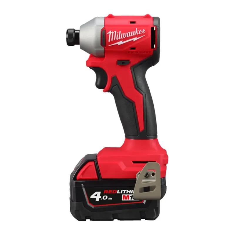 Aku 1/4" HEX rázový šroubovák/utahovák Milwaukee M18 BLIDRC-402C, 190 Nm, 2x aku M18 B4 + M12-18 C, 4933492840 (MI4933492840)