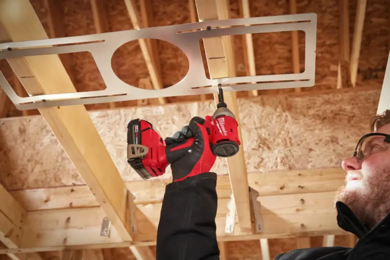 Aku 1/4" HEX rázový šroubovák/utahovák Milwaukee M18 BLIDR-502X, 190 Nm, 2x aku M18 B5 + M12-18 FC, 4933492843 (MI4933492843)