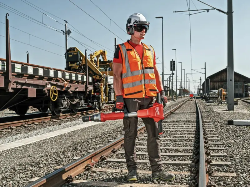 Železniční aku rázový utahovák Milwaukee M18 FHIWF1R-0C s pojistným kroužkem (Bez aku) (MI4933493140)