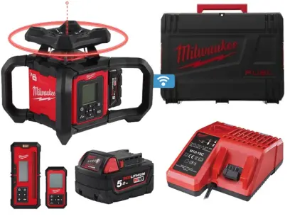 Rotační laser s automatickým nastavením sklonu Milwaukee M18 RLOHV1200-501C (5,0 Ah (MI4933493204)