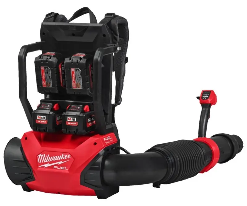 Aku fukar Milwaukee M18 F2BPB-124, fukar k zavěšní na záda, 4x Aku M18 HB12 + nabíječka M18 PC6, 4933493213 (MI4933493213)