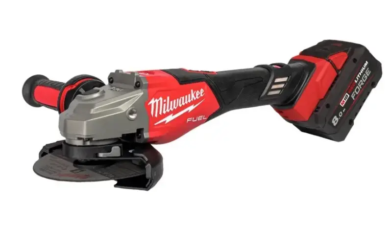 Aku úhlová bruska Milwaukee 125 mm M18 FHSAG125XB2-802X vysoce výkonná s posuvným spínačem 4933493416 (8,0 Ah) (MI4933493416)