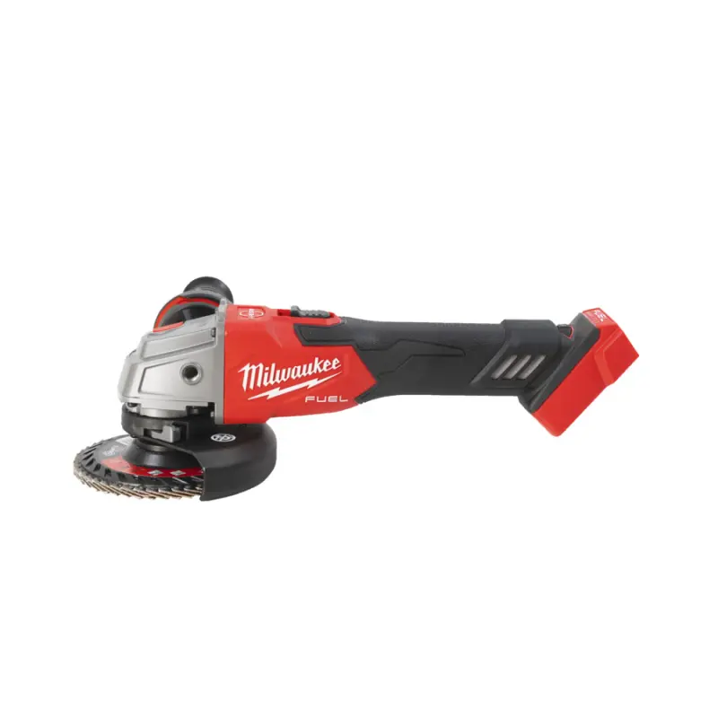 Aku úhlová bruska 125 mm (1200 W) Milwaukee M18 FSAGV125XB-0 s posuvným spínačem, brzdou a regulací otáček (bez aku) 4933499158 (MI4933499158)