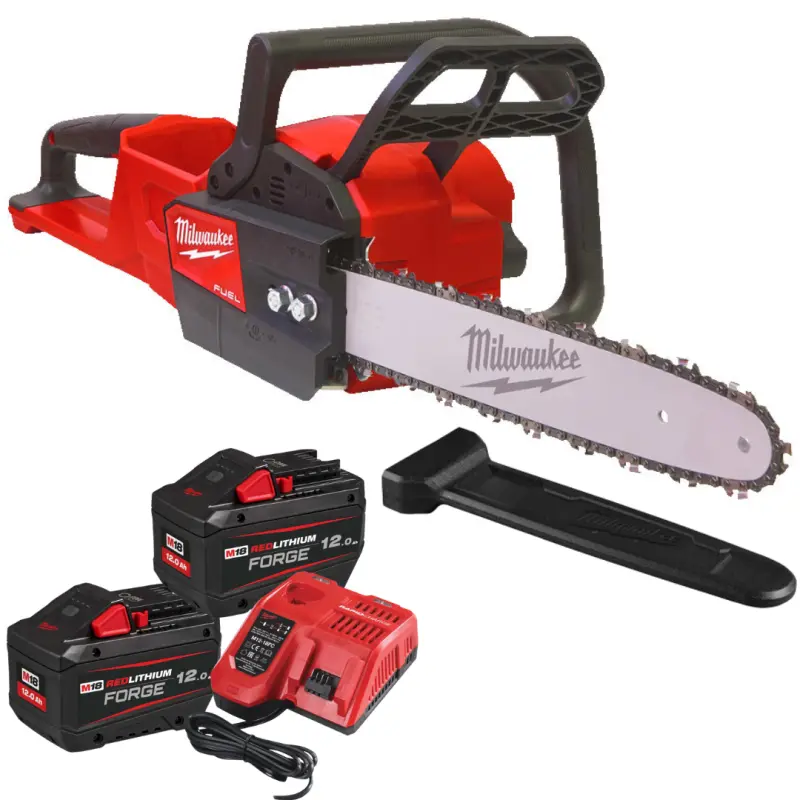 Aku řetězová pila Milwaukee M18 FCHS35-122, lišta 35 cm, 2x Aku M18 FB12 + nabíječka M12-18 FC, 4933499223 (MI4933499223)