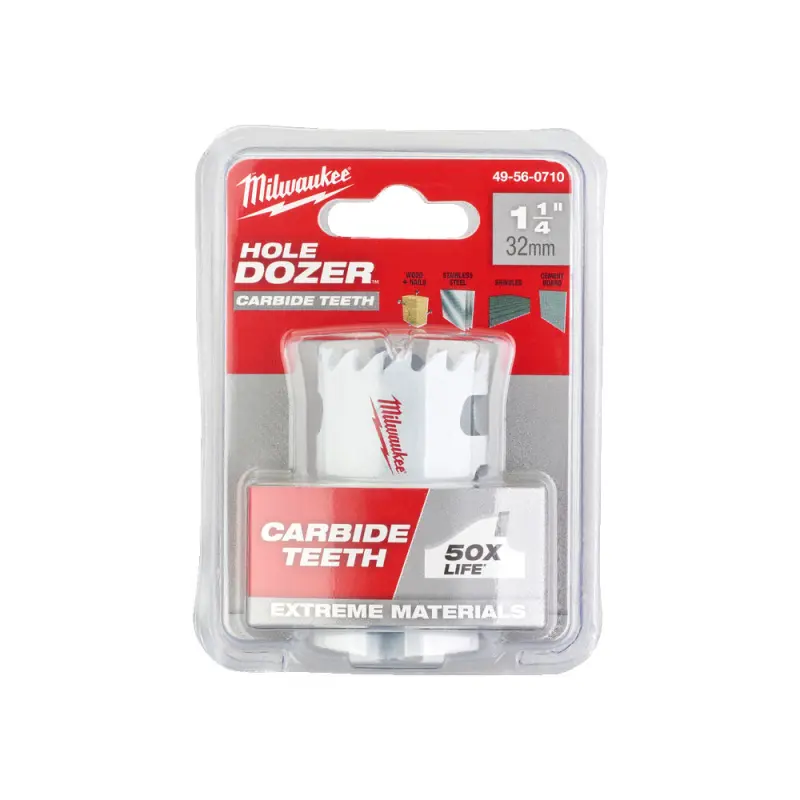 Kruhová pilka/děrovka Milwaukee 33 mm TCT Hole Dozer Holesaw 33MM, karbidové zuby, 49560711