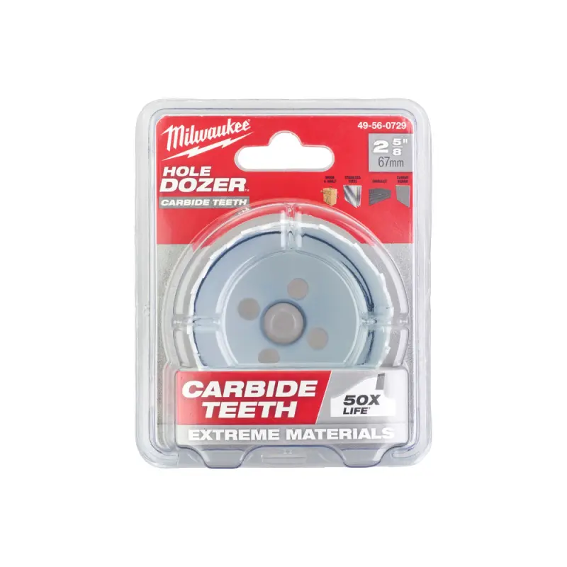 Kruhová pilka/děrovka Milwaukee 67 mm TCT Hole Dozer Holesaw 67MM, karbidové zuby, 49560729