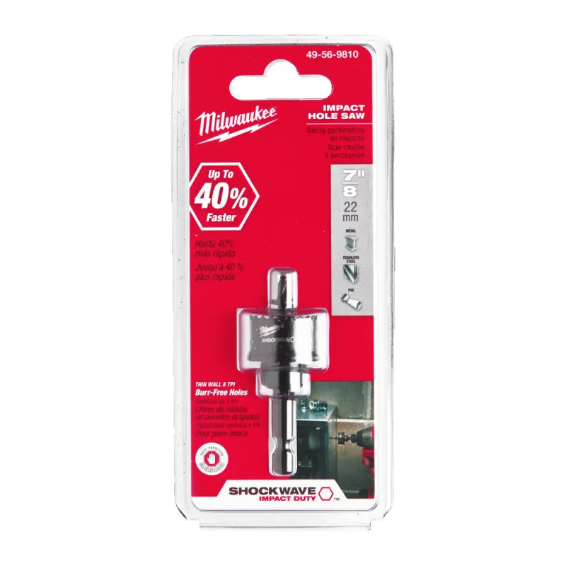 Kruhová pilka/děrovka Milwaukee 22 mm Shockwave Impact Duty Holesaw 22MM, 49569810