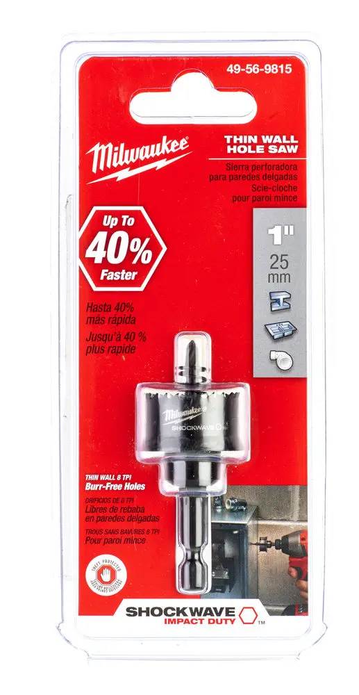 Kruhová pilka/děrovka Milwaukee 25 mm Shockwave Impact Duty Holesaw 25MM, 49569815