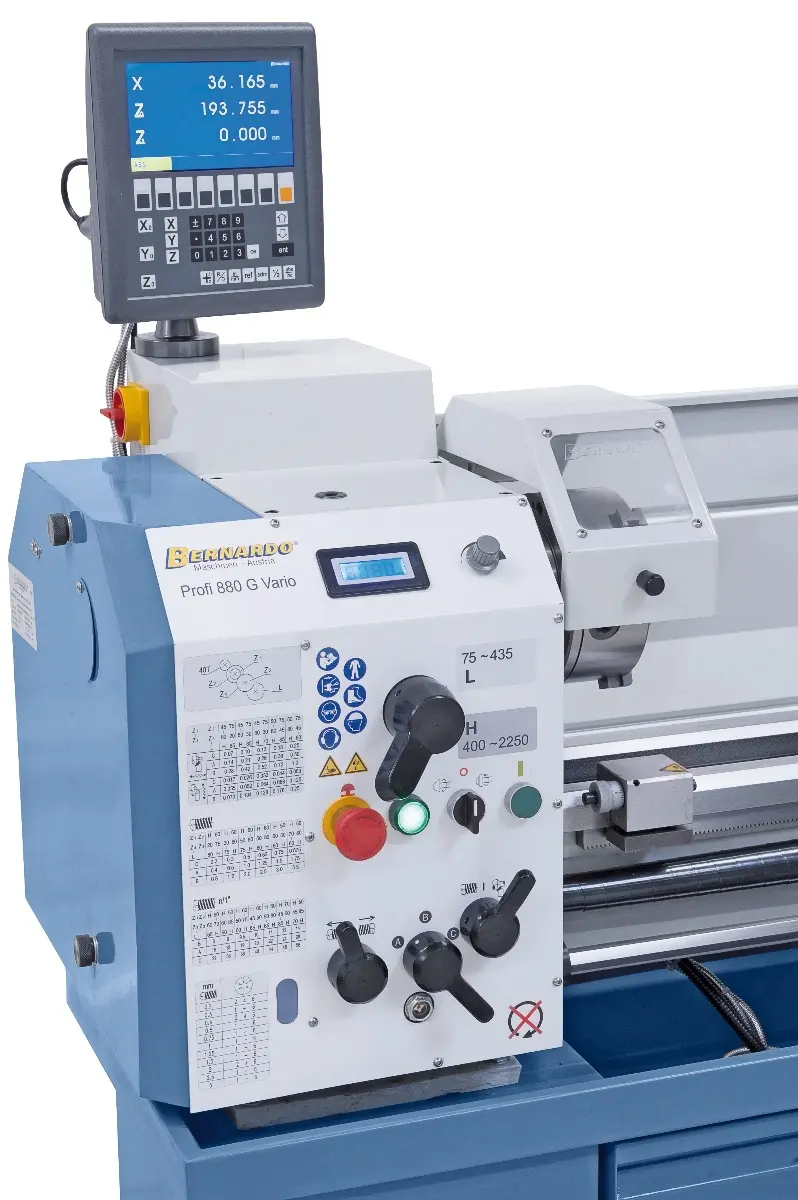 Soustruh Bernardo Profi 880 G Vario. Odměřování 2os (400 V) (BER031189)