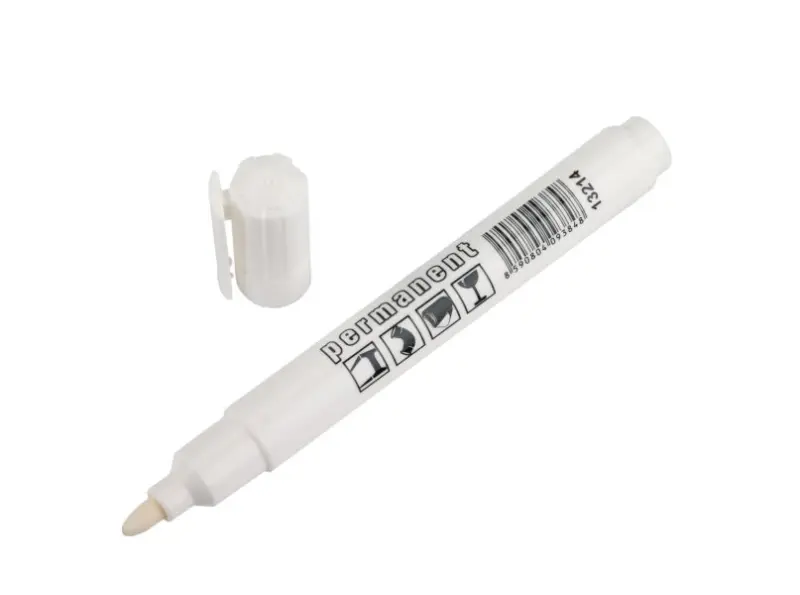 Značkovač permanentní (fix) bílý (L13214)