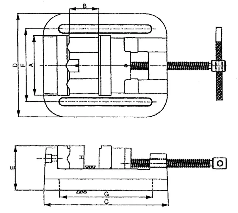 Vrtačkový svěrák Röhm BSH 3 (100 mm) (ROHM007196)