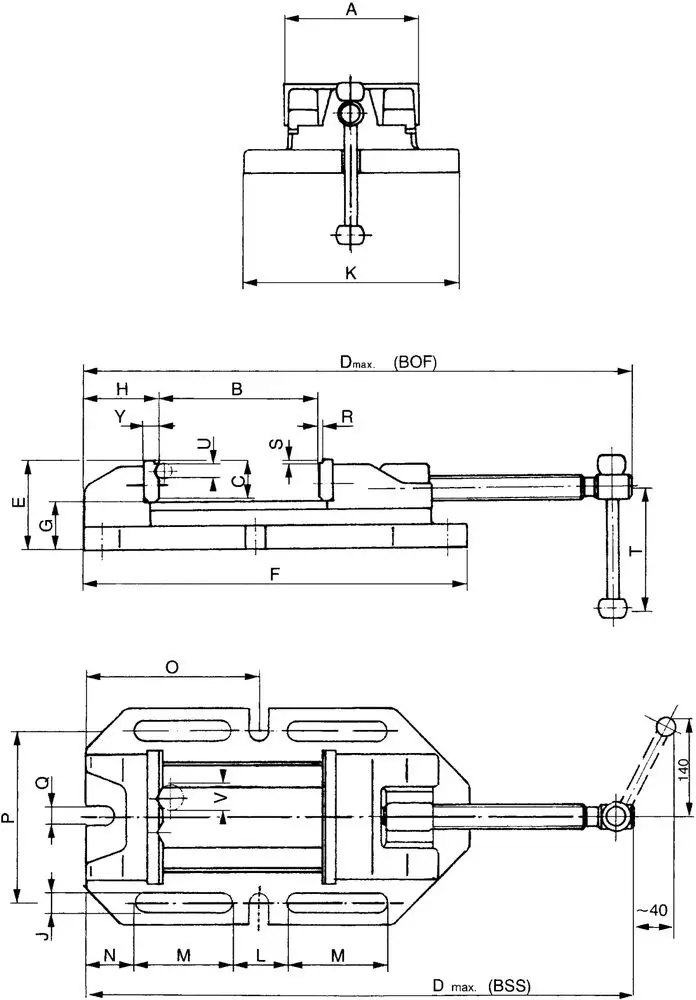 Vrtačkový svěrák Röhm BOF 2 (110 mm) (ROHM111595)