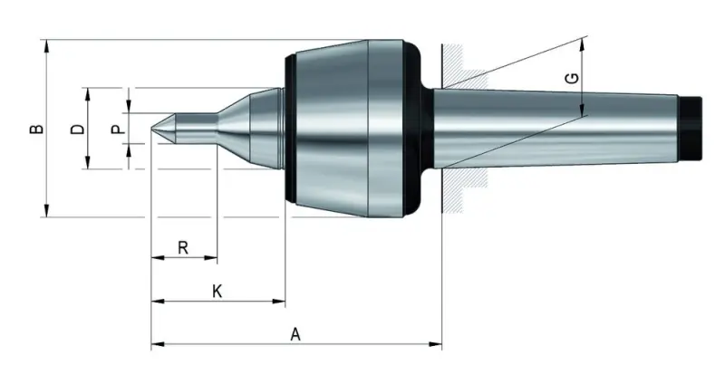 Otočný hrot Röhm 102HVLN MK 2 s prodlouženým, osazeným hrotem (ROHM1241689)